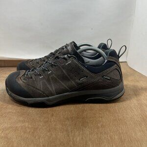 Asolo Low Top Suede Hiking Approach Boots Shoes Mens Size 10.5 Black Grey